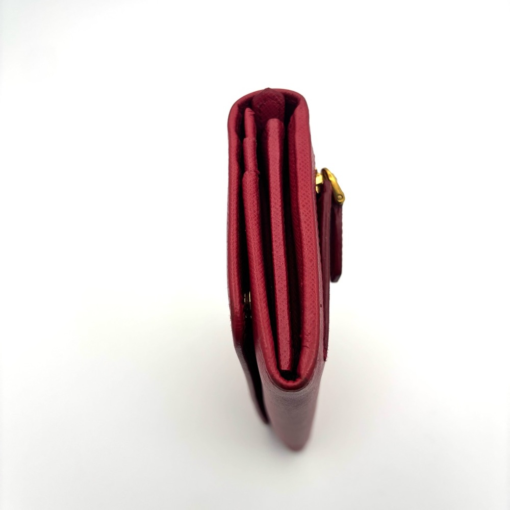 Prada Red Saffiano Leather Wallet - Picture 3 of 16